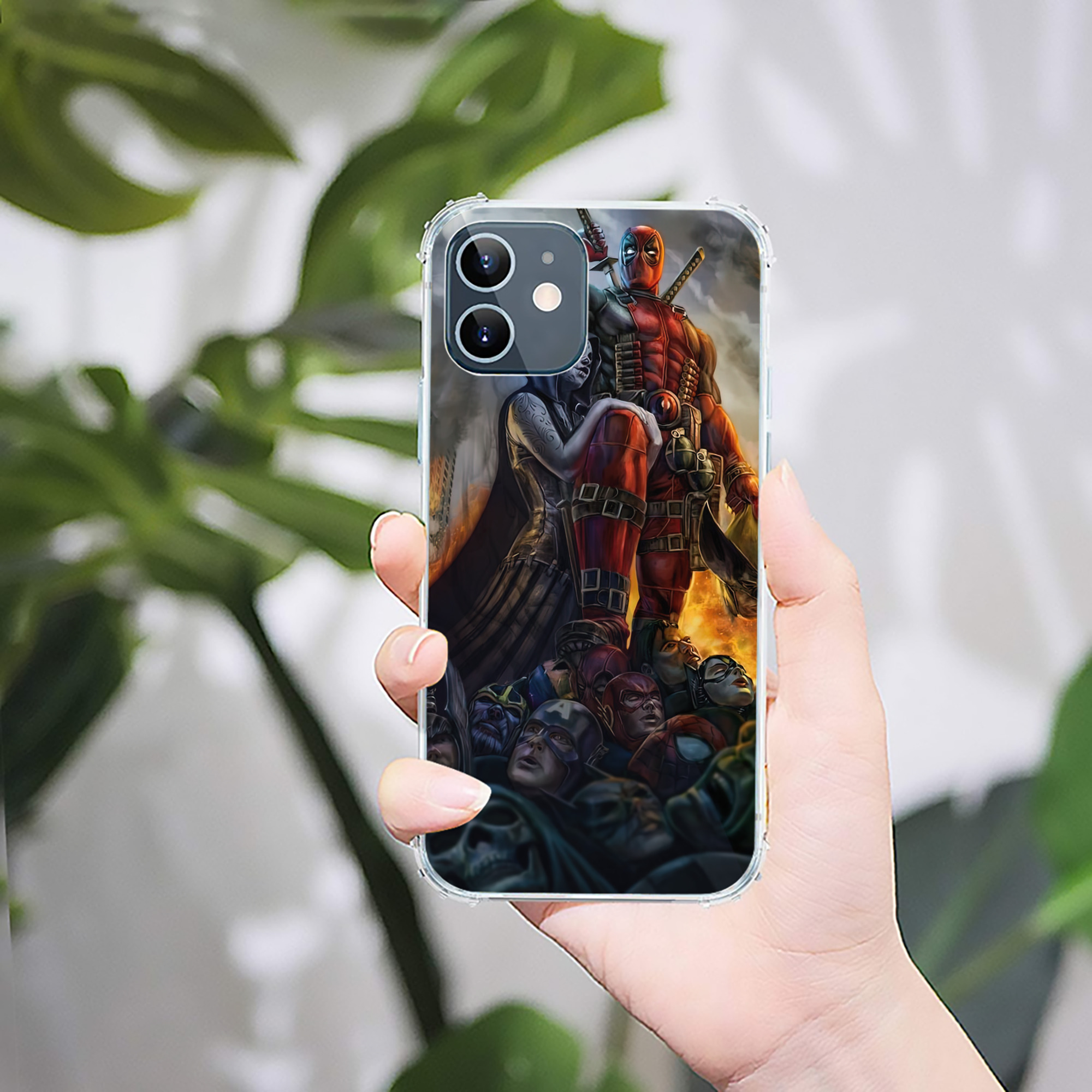 （画像用） Deadpool デッドプール 【iPhone 12シリーズ対応】透明スマホケース（クリアソフトケース）